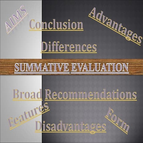 Summative evaluation