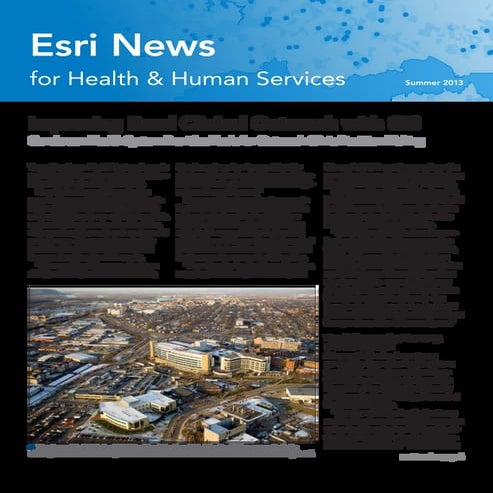 Esri News for Health & Human Services Summer 2013 newsletter