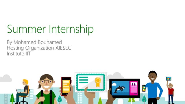 Summer internship