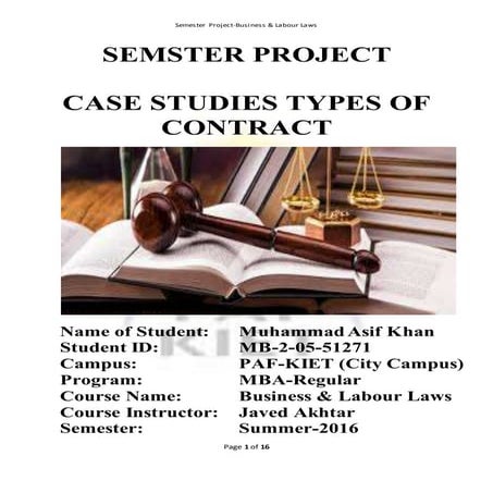 Summer 2016 semester project business &amp; labour laws (71416).doc