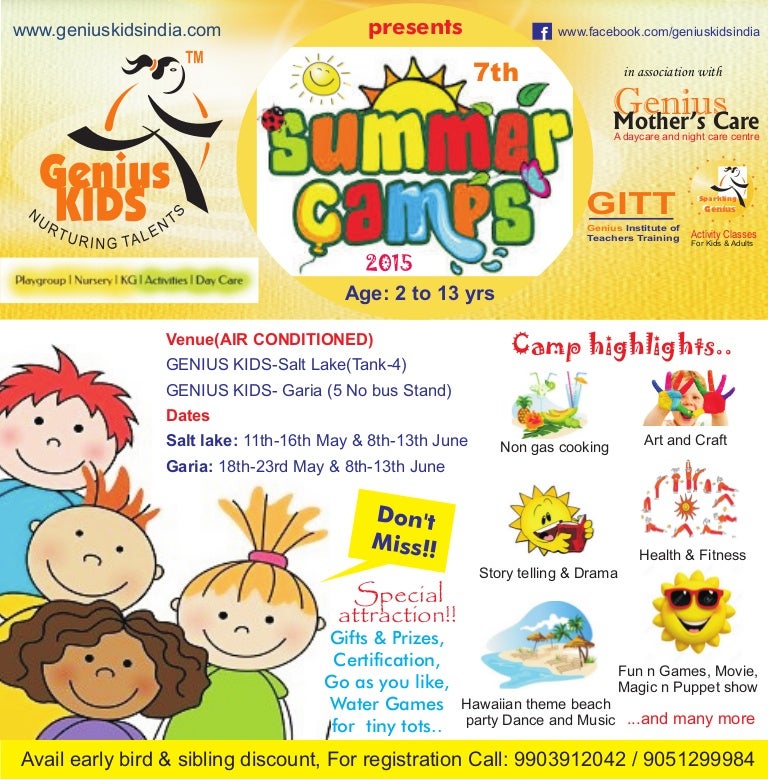 Summer Camp For Kids In Kolkata