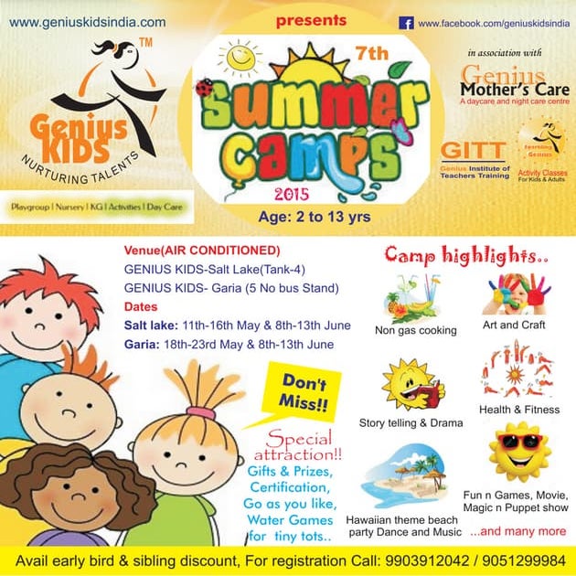Summer camp for kids in Kolkata