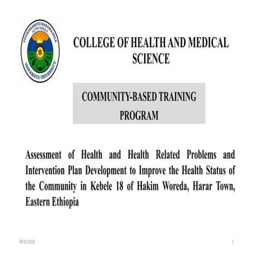 Community based education for health sciences.ppt