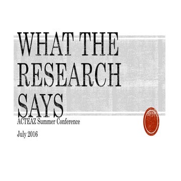 CTE Research Update 2016