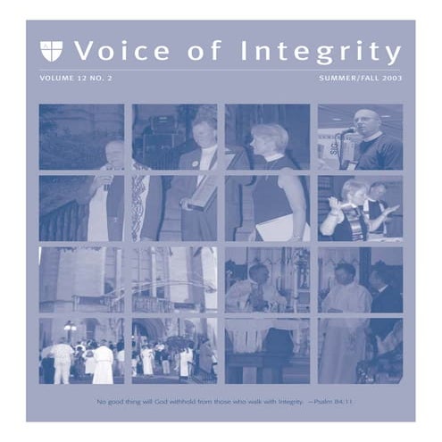 Voice of Integrity Summer/Fall 2003