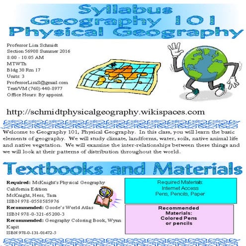 Summer geog 101 2016 schmidt