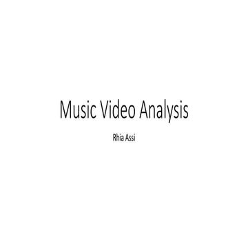 Summer hw music video analysis