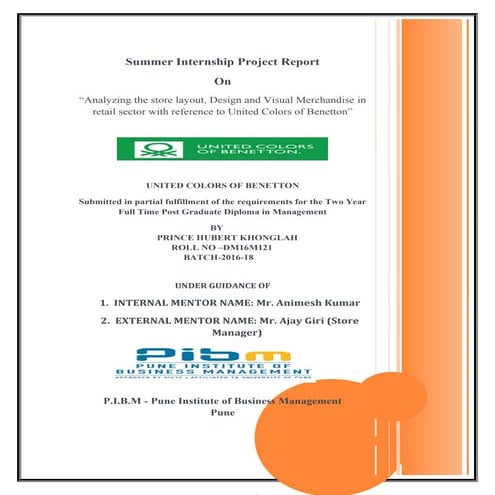 United Color Of Benetton  (analyzing of store layout, design and visual merch...