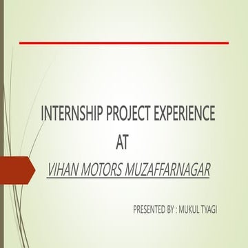 Summer Internship traning