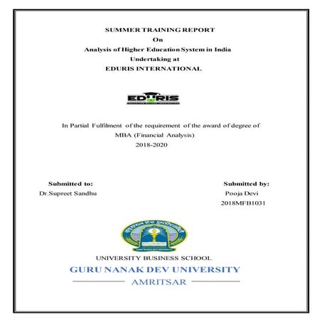 Analysis of Higher education in Indai