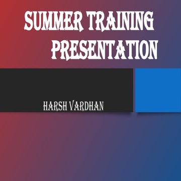 summer internship presentation pptx .pptx