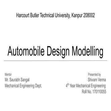 B.Tech Project Presentation for Students