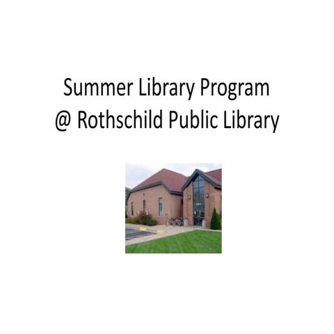 Summer library program2014