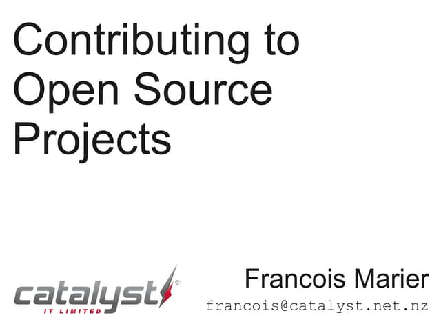 Contributing to Open Source 