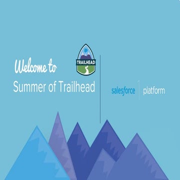 Summer of trailhead - Salesforce NJ User Group