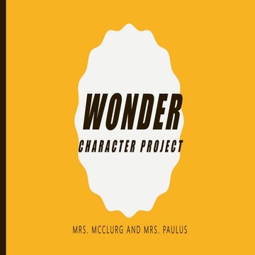 Wonder power point | PPTX