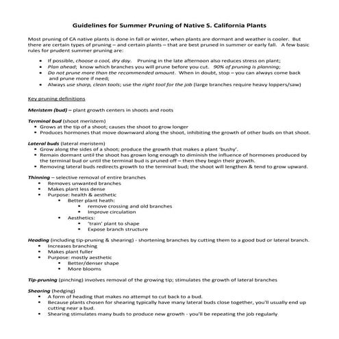 Pruning Trees and Shrubs | PDF