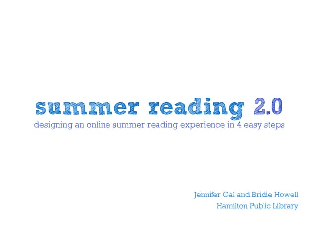 Summer Reading 2 0