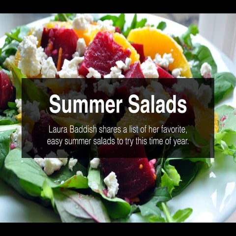 Summer Salads - Laura Baddish