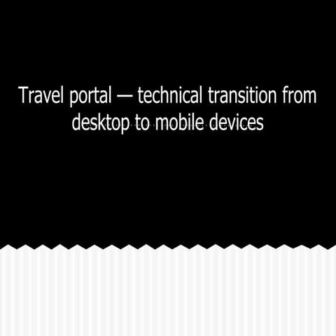 Web service transition. From desktop to mobile