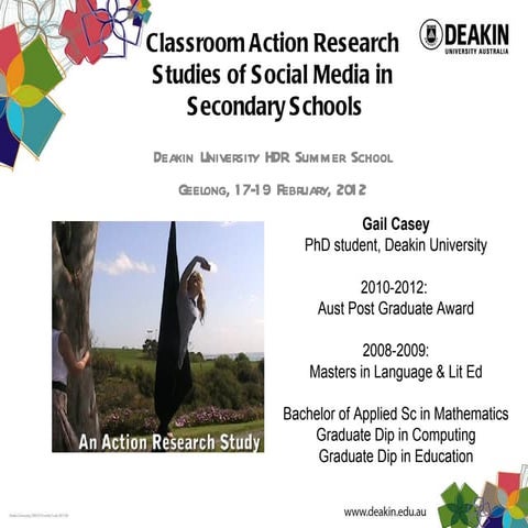 Action Research Studies of Social Media in Secondary School Classrooms