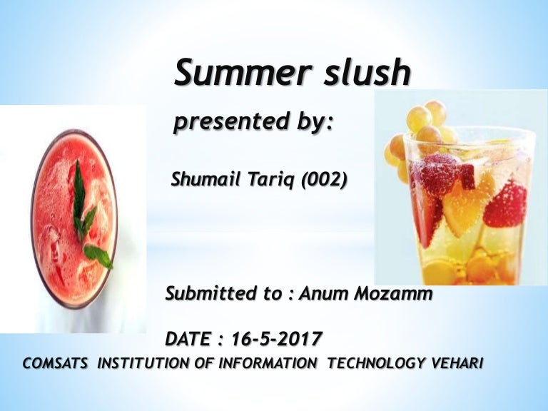 Summer slush business plan image