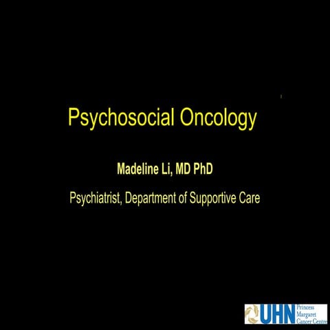 Clinical Programs in the Department of Supportive Care - Psychosocial Oncology