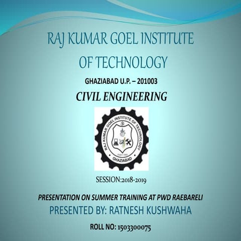 SUMMER TRAINING FROM PWD