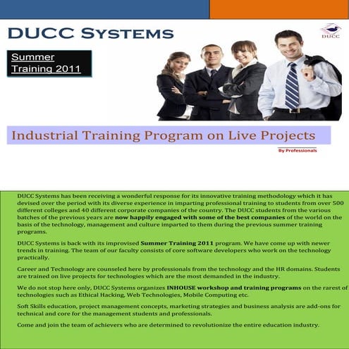 S ummer training 2011