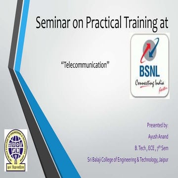 Summer training at bsnl