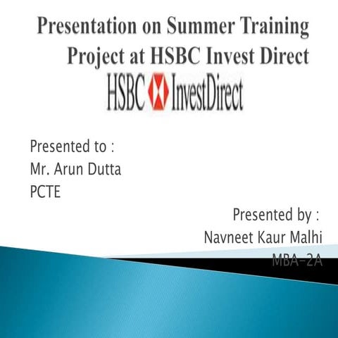 Summer training report