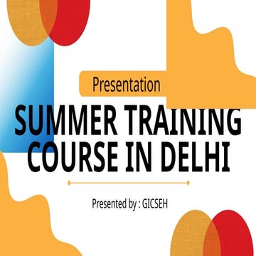 Summer Bootcamp | PPTX