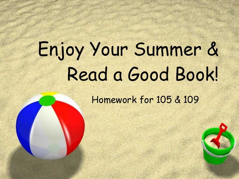 summer vacation homework instructions