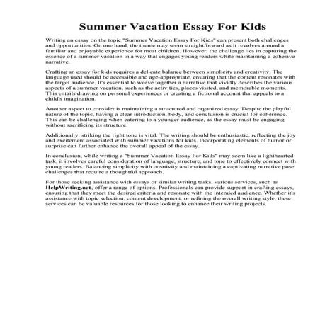 Summer Vacation Essay For Kids.pdf