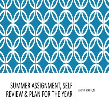 Summer work & plan for future