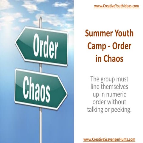 Summer Youth Camp - Order in Chaos
