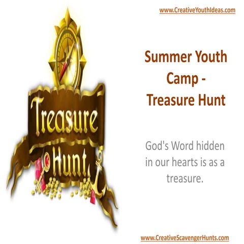 Summer Youth Camp - Treasure Hunt | PPTX