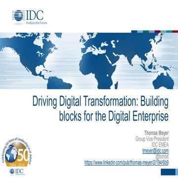 Summit  2016 - Thomas Meyer - IDC