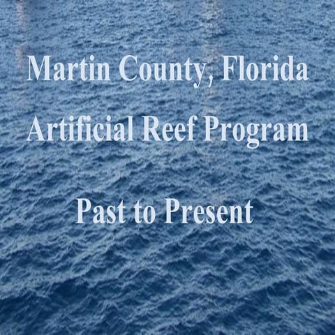 MC Artificial Reefs History