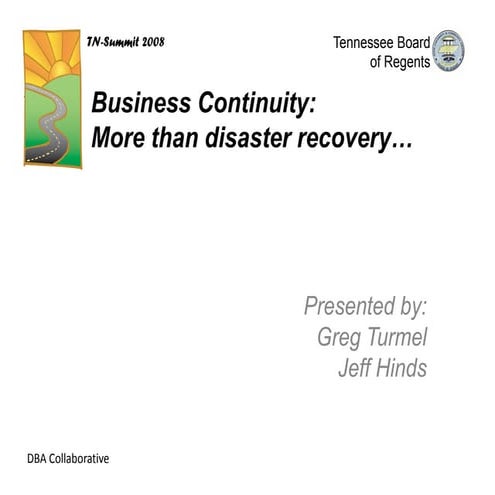 Summit 2008 business_continuity