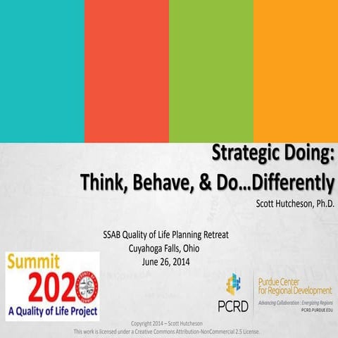 Strategic Doing: Think, Behave, & Do...Differently