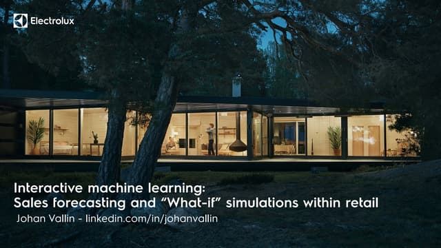 Forecasting 'What-if' Scenarios in Retail Using ML-Powered Interactive Tools