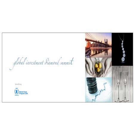 Global Investment Diamond Summit Executive Summary & Agenda