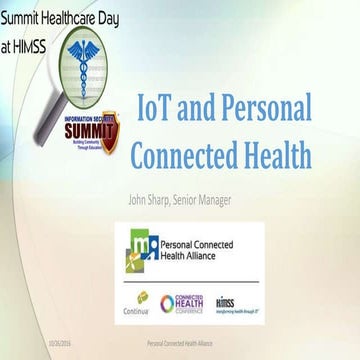 Summit @ HIMSS-  IoT and Personal Connected Health