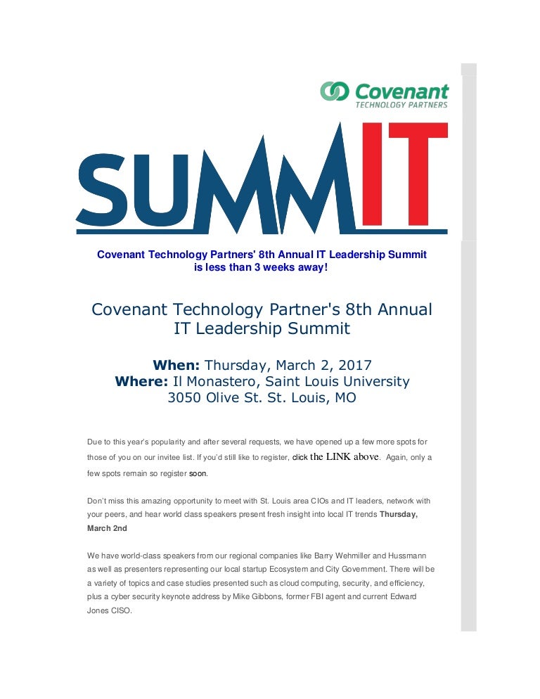 Summit invite