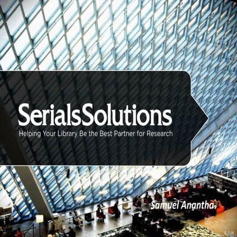 Summon -  Serial Solutions