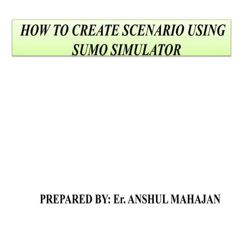 Sumo scenario 
