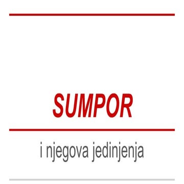 Sumpor i njegova jedinjenja (2)