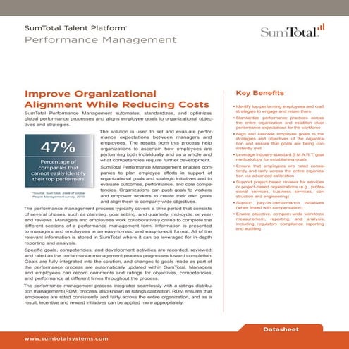 Sumtotal Performance Management Software