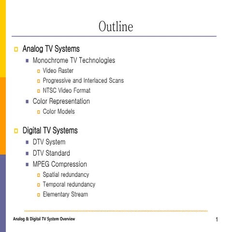 Analog TV Systems/Digital TV Systems/3DTV